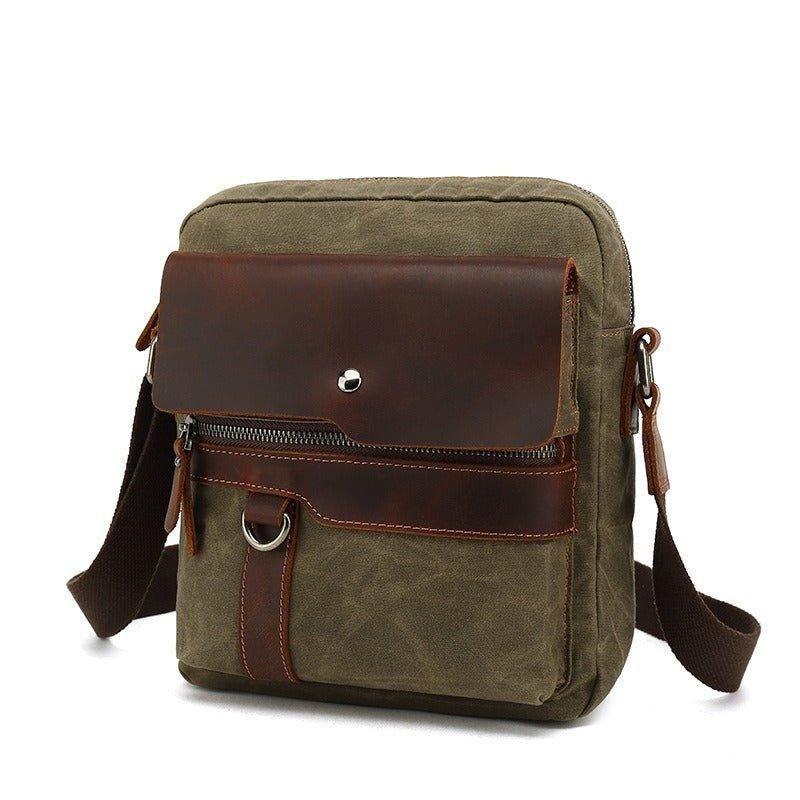 Malá Plátěná Taška Crossbody Messenger Pro Muže