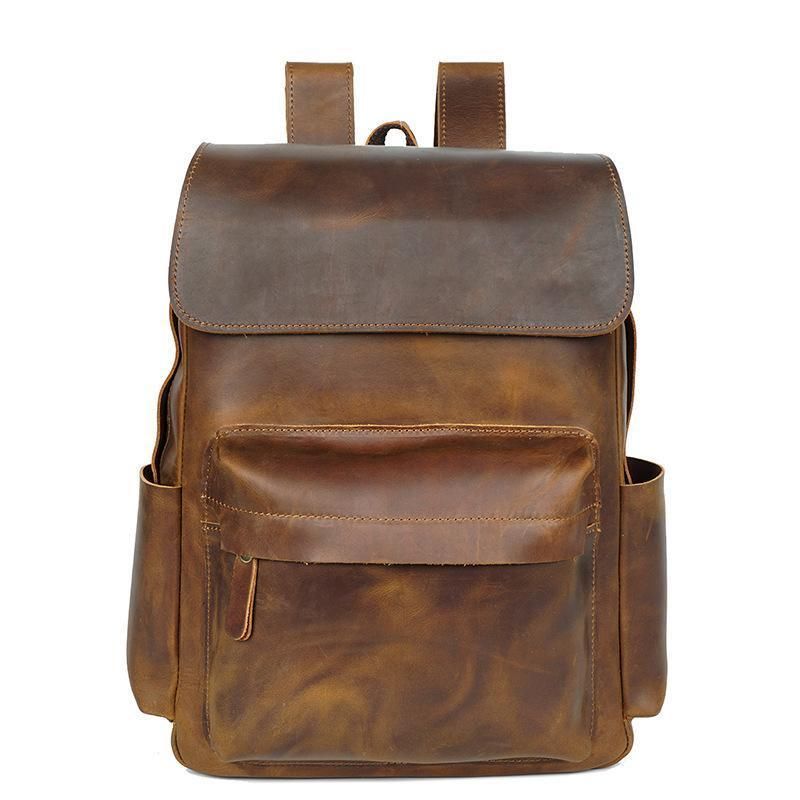 Pánský Vintage Kožený Batoh Do Práce