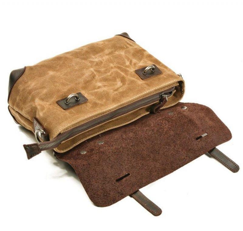 Retro Canvas Messenger Bag Aktovka Moto Tašky