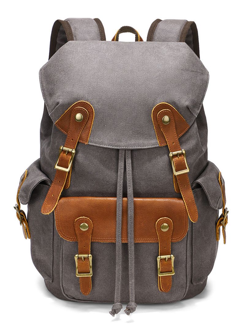 Voskovaný Plátěný Batoh Vintage Outdoor Travel Pro Muže